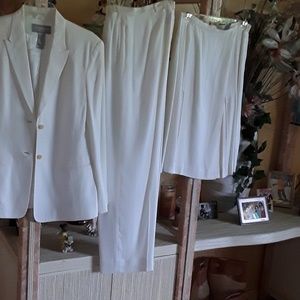3 piece suit--jacket, slacks and skirt